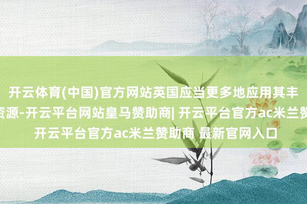 开云体育(中国)官方网站英国应当更多地应用其丰富的石油和自然气资源-开云平台网站皇马赞助商| 开云平台官方ac米兰赞助商 最新官网入口