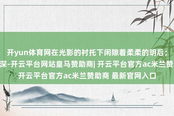 开yun体育网在光影的衬托下闲隙着柔柔的明后；一对眼睛亮堂而高深-开云平台网站皇马赞助商| 开云平台官方ac米兰赞助商 最新官网入口